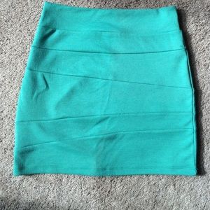 Green skirt
