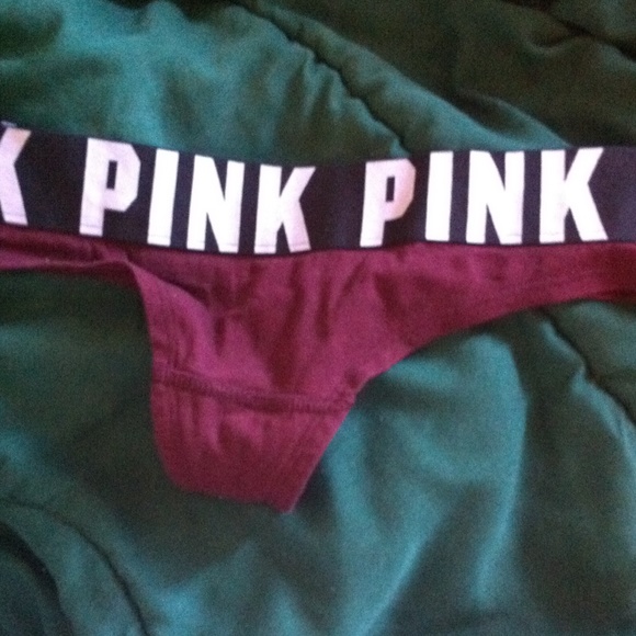 ❌ON HOLD❌Maroon PINK Logo Thong