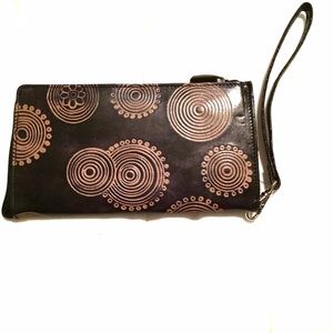 Patterned Faux Leather Wallet/clutch