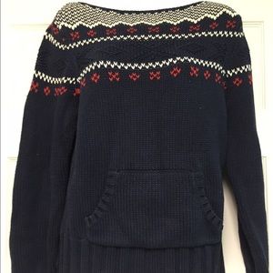 EUC Preppy cotton pullover with pockets