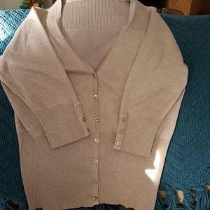 Tan cardigan