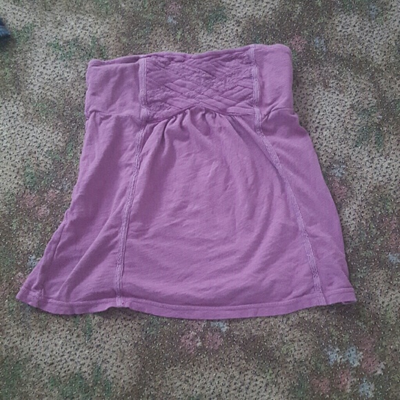 Strapless top