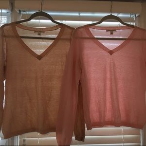 Two Banana Republic sweaters