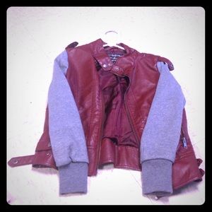 Maroon Leather Jacket