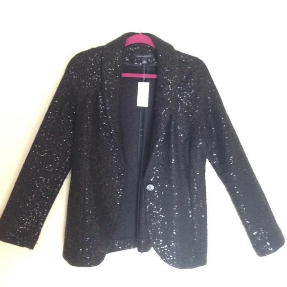 Black sequin blazer - sequins throughout NWT