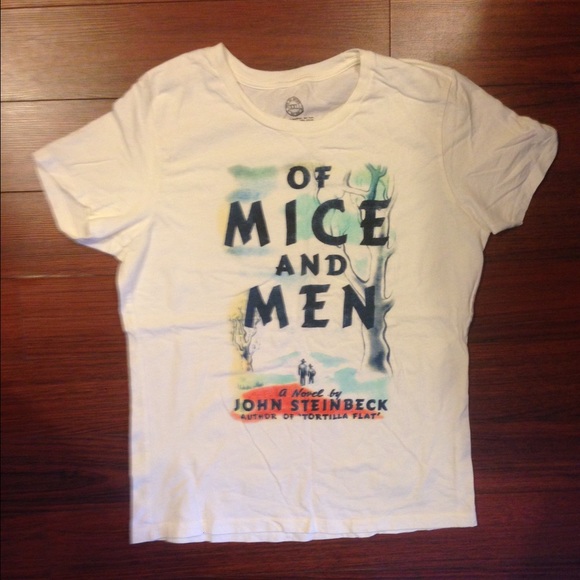 Out of print Other - Of mice and men shirt. Cute 🐀👴🏽