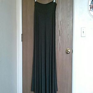Gray maxi skirt