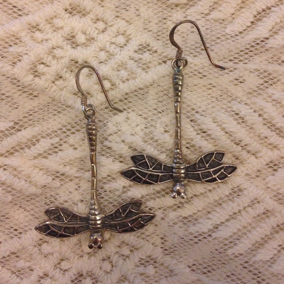Eclectic dragonfly earrings