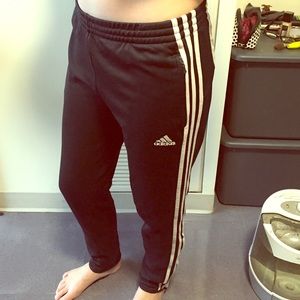 Black adidas soccer pants
