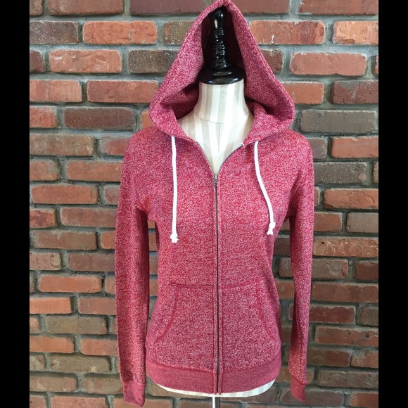 Red speckled hooded sweatshirt!NEW! - Picture 3 of 3