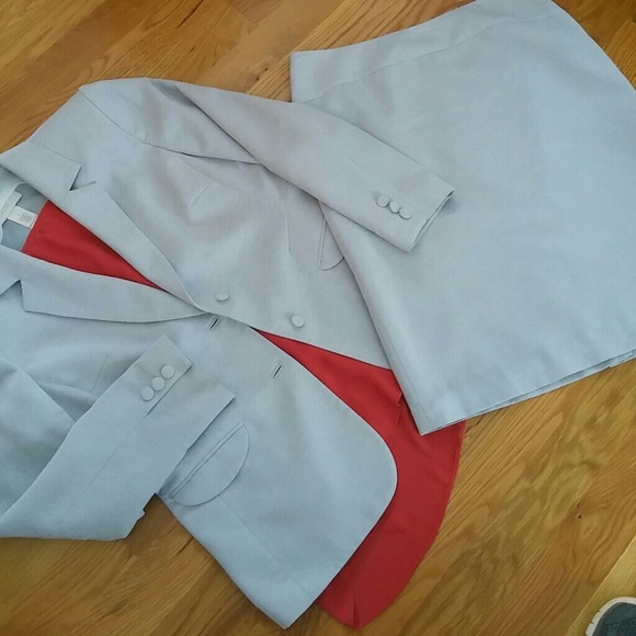 Liz Claiborne Powder Blue Skirt Suit