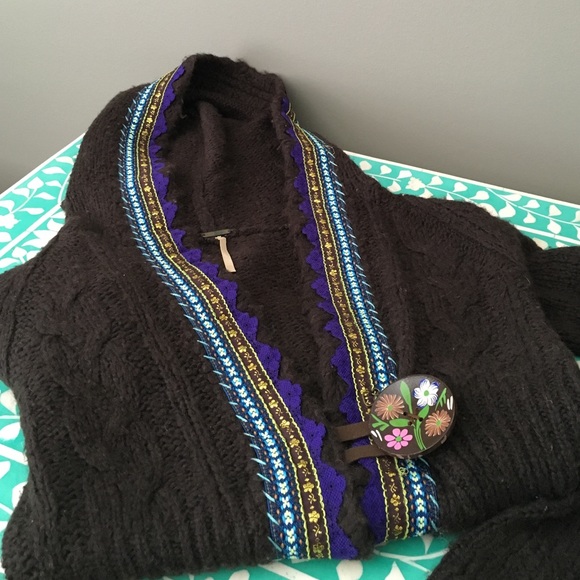 Free People Klara Button Hooded Cardigan Small - Picture 3 of 3