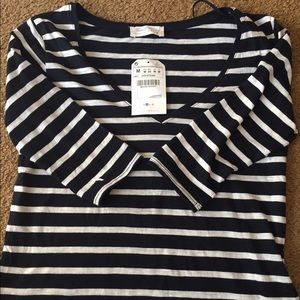 Zara V-Neck Striped Shirt