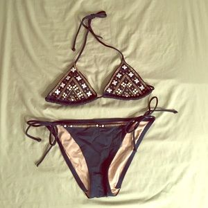 Victoria's Secret string bikini beaded XS