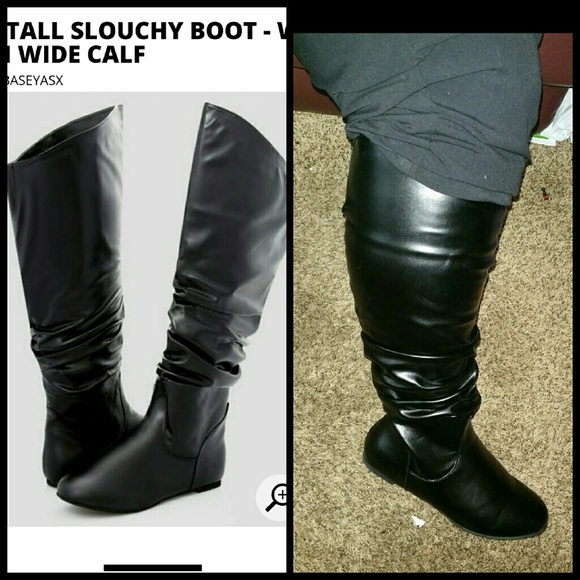 New Ashley stewart wide calf slouch boot size 11
