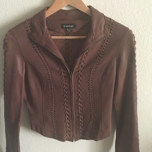 Bebe Tailored Brown Butter Leather