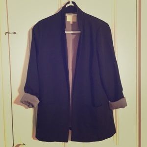 Oversized BF blazer in black and slate