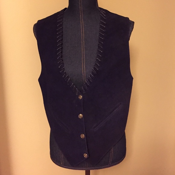 Suede vest