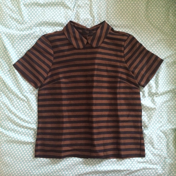 Madewell Tops - Madewell striped metallic blouse