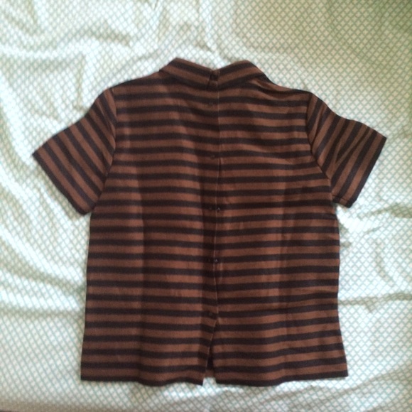Madewell striped metallic blouse - Picture 2 of 3