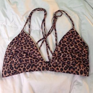 Acacia Swimwear Awapui Top in Animal- Size Large