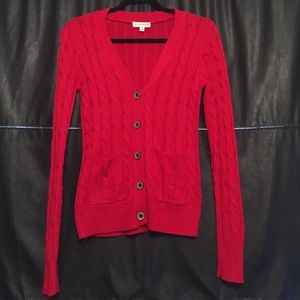 Brown button cardigan