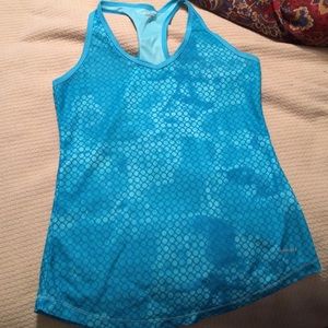 Small aqua blue Hind workout shirt