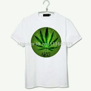 Raggae bob marley weed circle logo t shirt