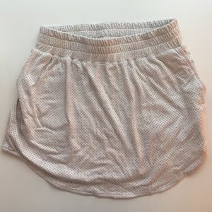 Monrow cream jersey  stretch mini skirt w.pockets!