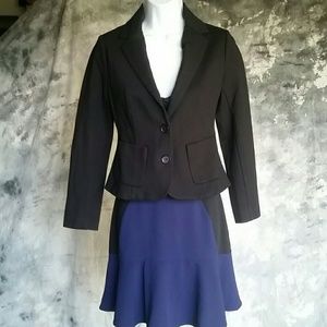 Ann Taylor Petite Stretch Fitted Blazer Jacket 0P
