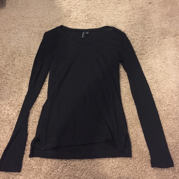 Cynthia Rowley long sleeved black top