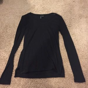 Cynthia Rowley long sleeved black top