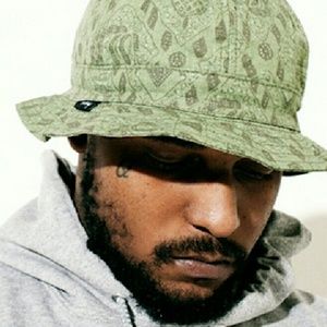 Weed bucket hat men green black hip hop fashion