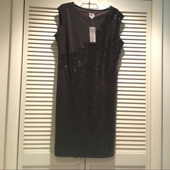RARE BLK Queen Latifah Collection SEQUIN LBD - Picture 1 of 4