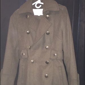 Jessica Simpson Olive Green Peacoat