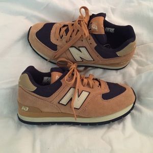 Mustard yellow new balance shoes