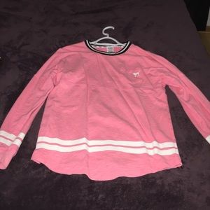 PINK Victoria's Secret Campus Long Sleeve Tee