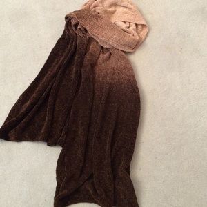 Shades of Brown ombré scarf .