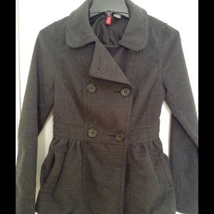 Grey Peacoat