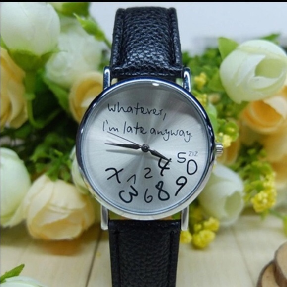 Whatever, I'm late anyway watch. BLACK - Picture 4 of 4