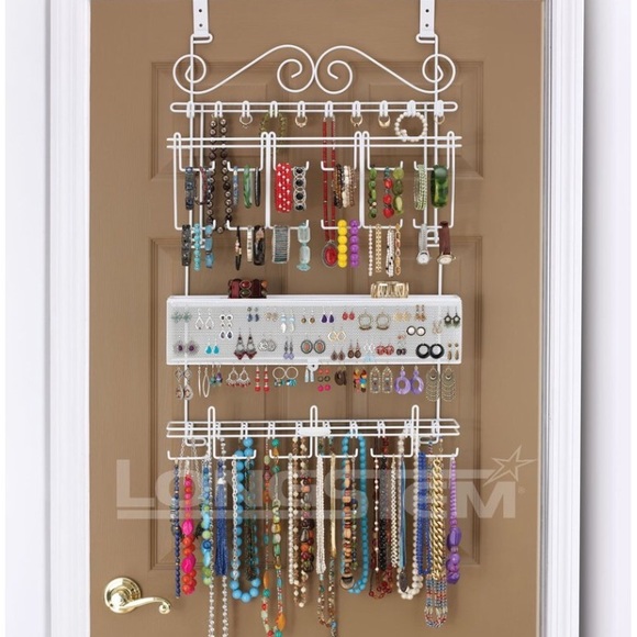 Wall jewelry organizer in white by longstem - Picture 1 of 4