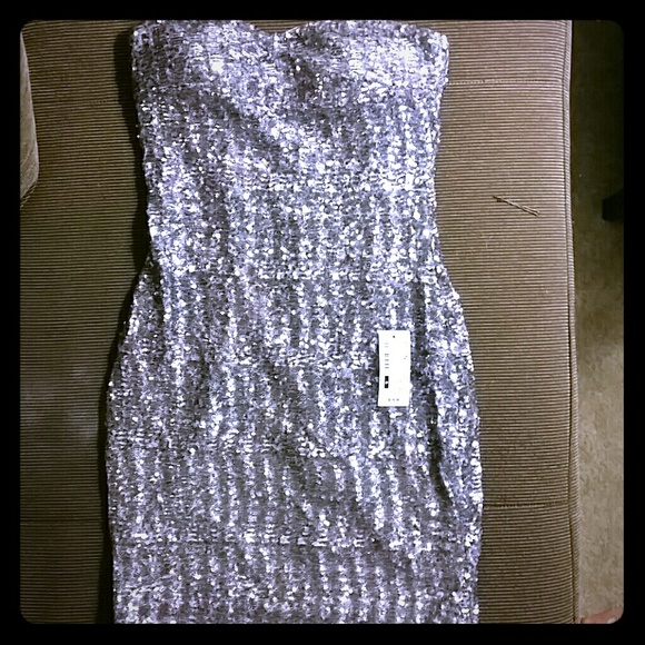 Silver Sequin Dress