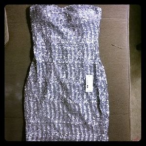 Silver Sequin Dress