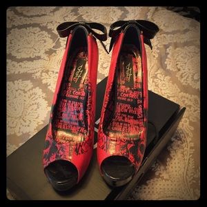 Iron fist red skull heels