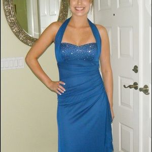 Blue Navy Prom/Long Gown