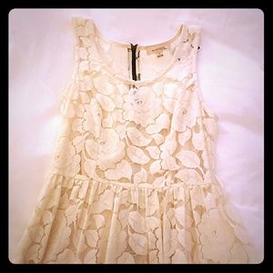 Off-white lace dress-Large