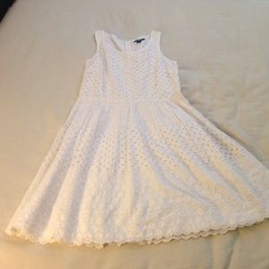 White eyelet dress