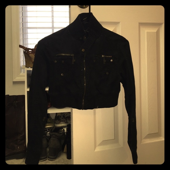 Black Cropped Jacket
