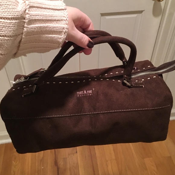 Matt & nat brown vegan suede purse