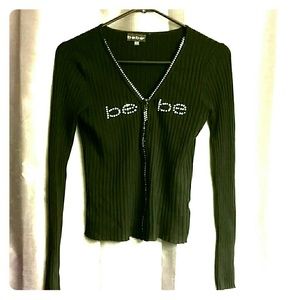 Zip Up Black Lightweight Sweater